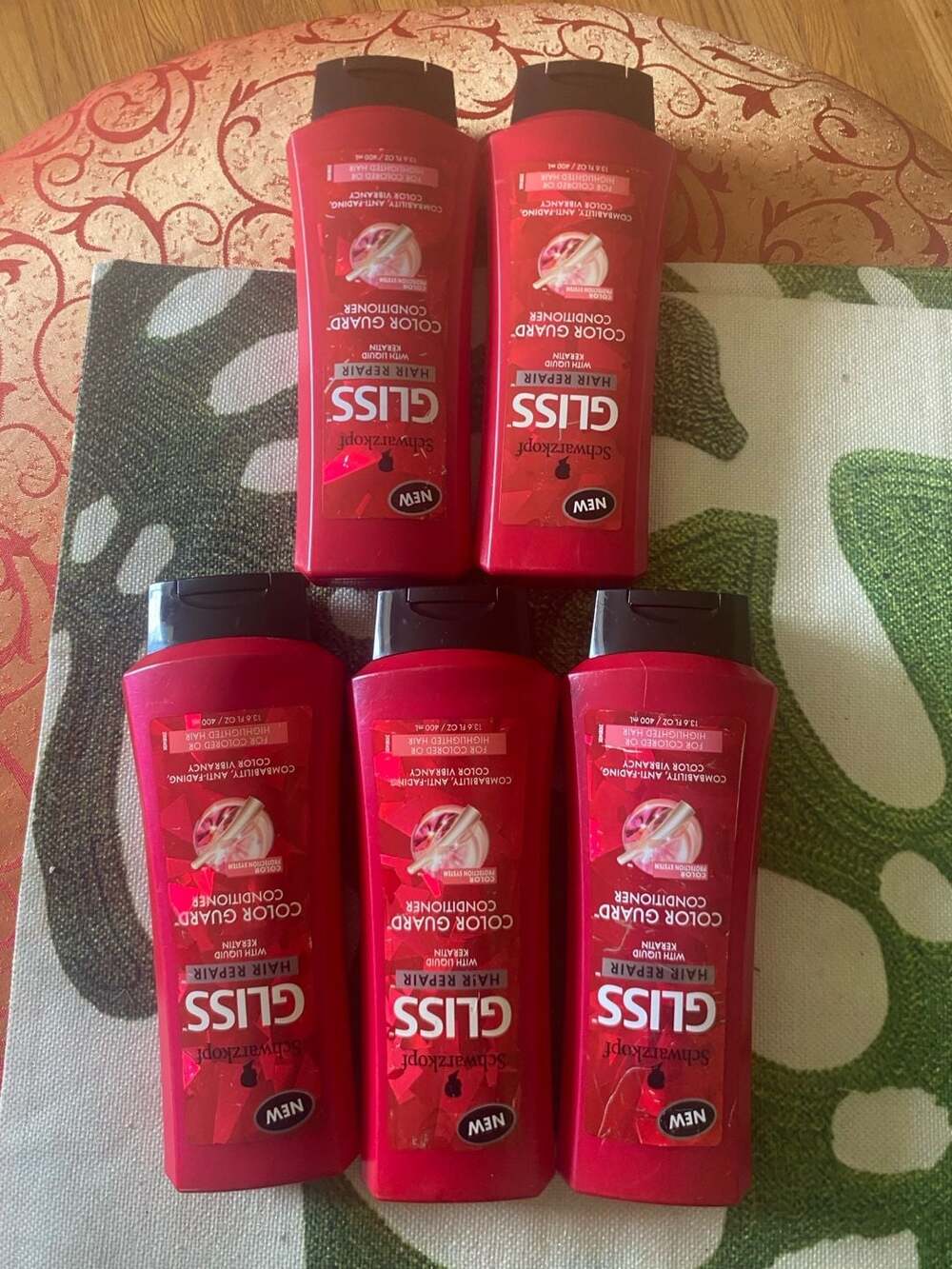 Schwarzkopf Gliss Hair Repair Liquid Keratin Color Guard Shampoo Conditioner Set